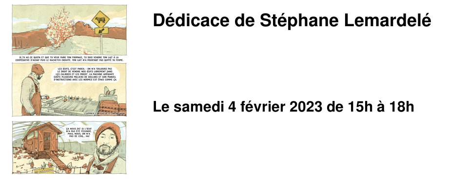 D�dicace de St�phane Lemardel�