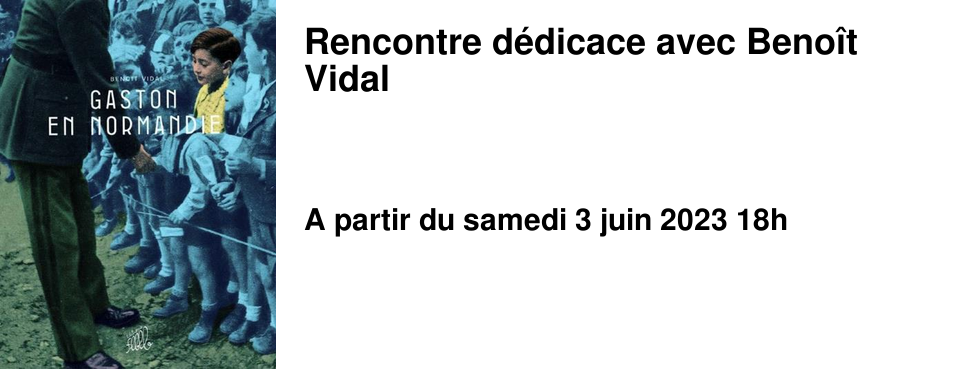 Rencontre d�dicace avec Beno�t Vidal